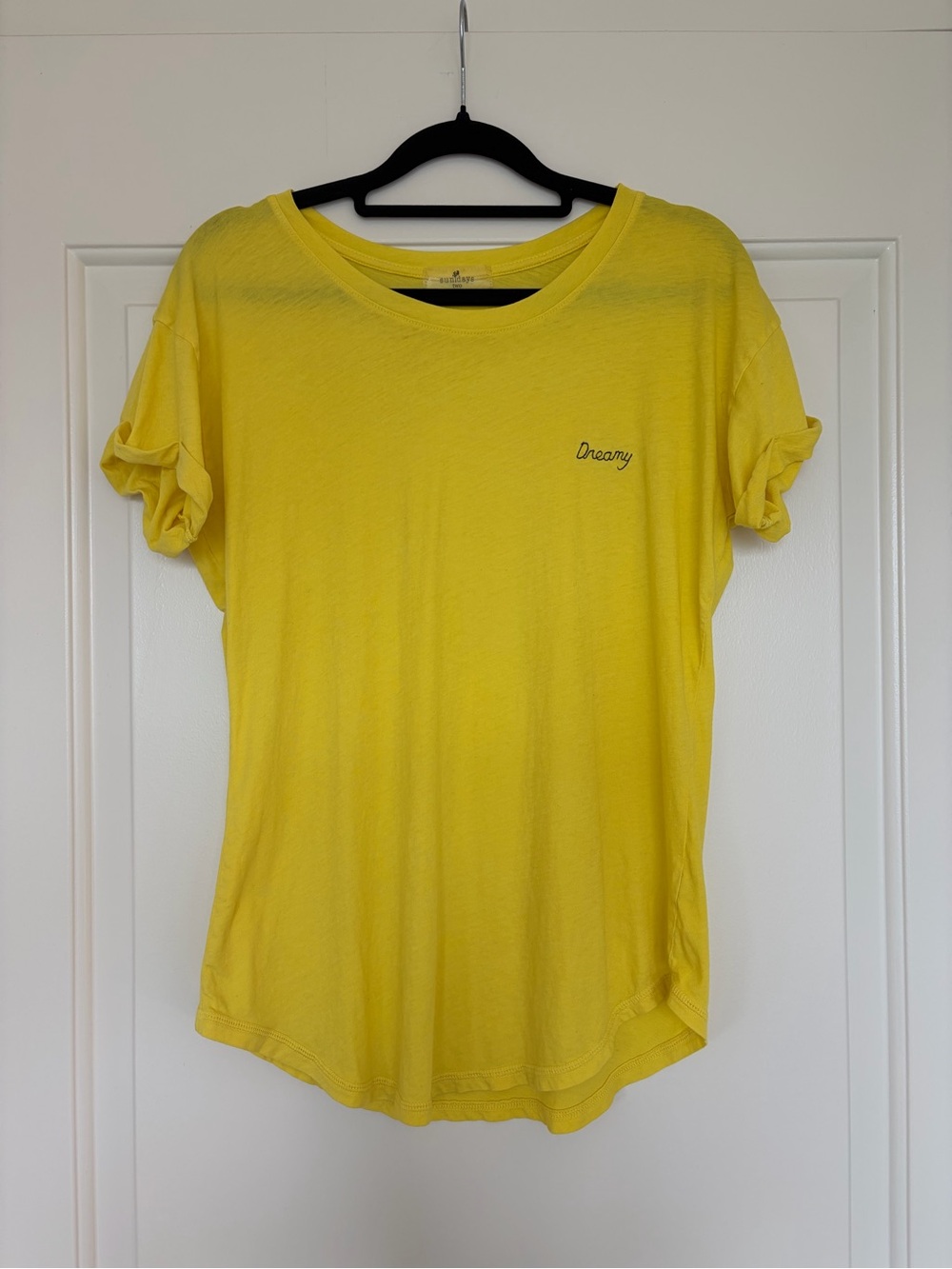 sundays brand Bright Yellow 'Dreamy' Short Sleeve Tee